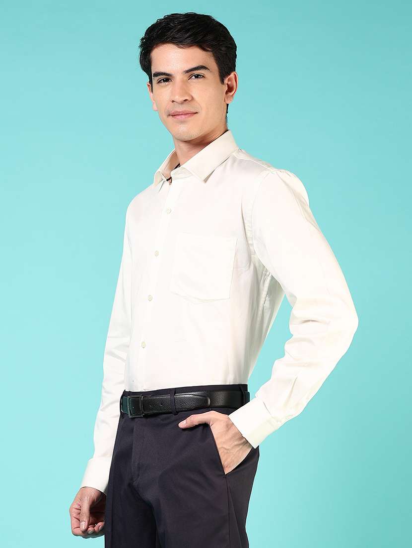 men solid long sleeve regualr fit formal shirt - 22167234 -  Standard Image - 2