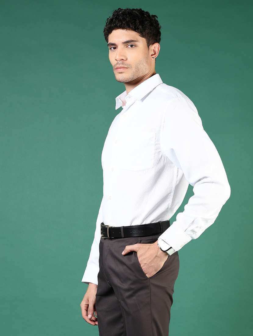 men solid long sleeve regualr fit formal shirt - 22167471 -  Standard Image - 2