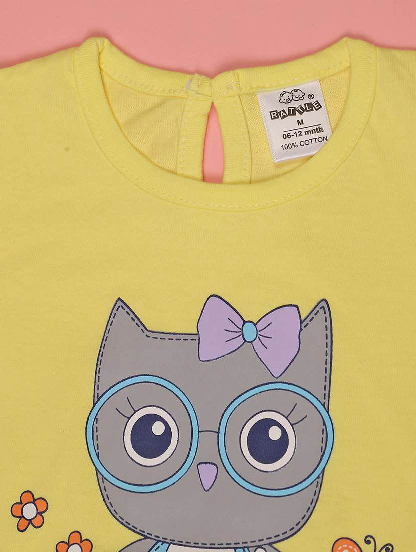 girls printed top and trouser co-ord set - 22167522 -  Standard Image - 2