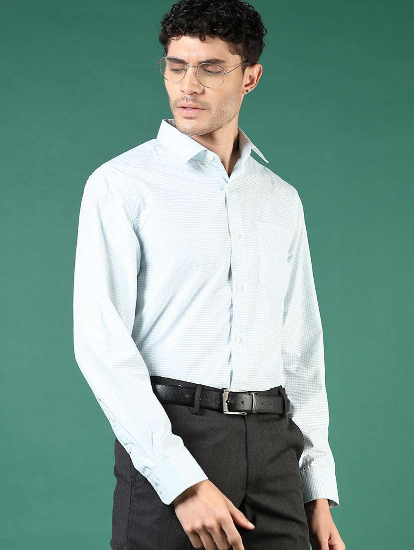 men checkered long sleeve regualr fit formal shirt - 22167621 -  Standard Image - 2