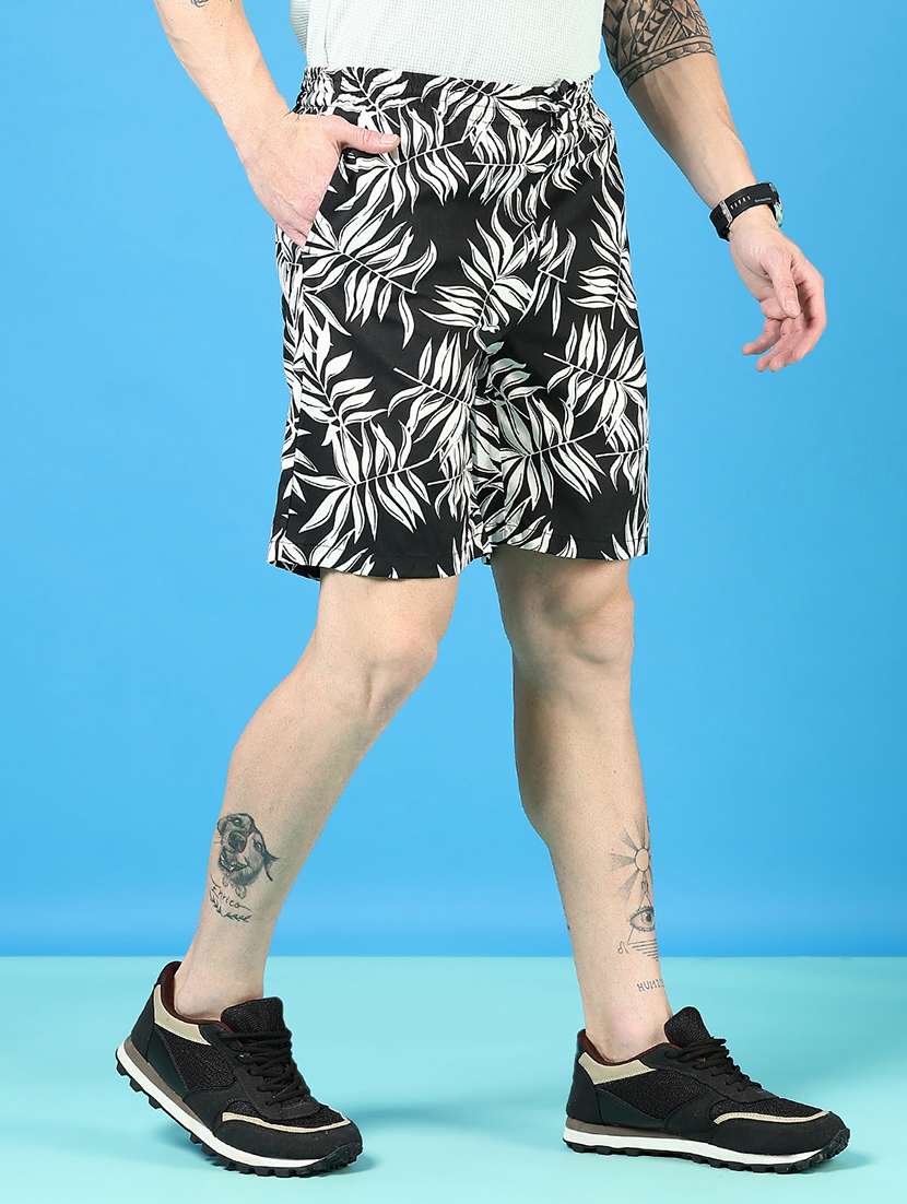 men printed mid rise regular fit shorts - 22167803 -  Standard Image - 2