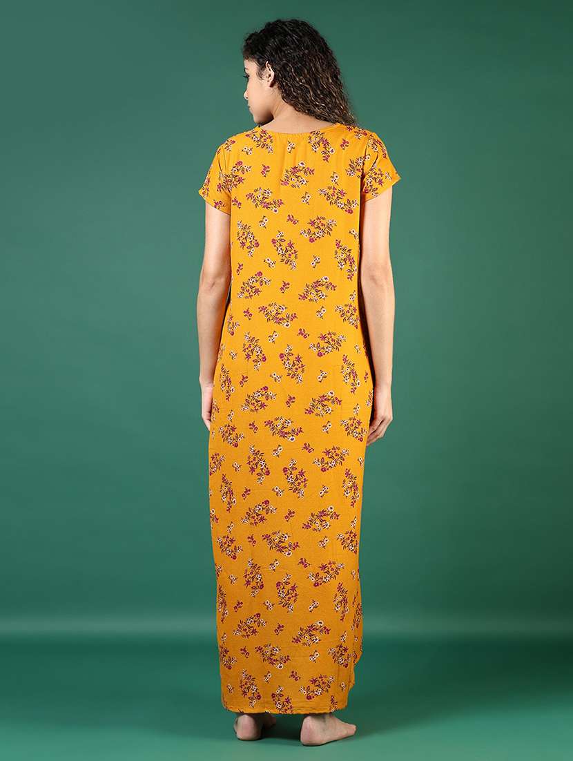 women printed short sleeve nighty - 22168115 -  Standard Image - 2