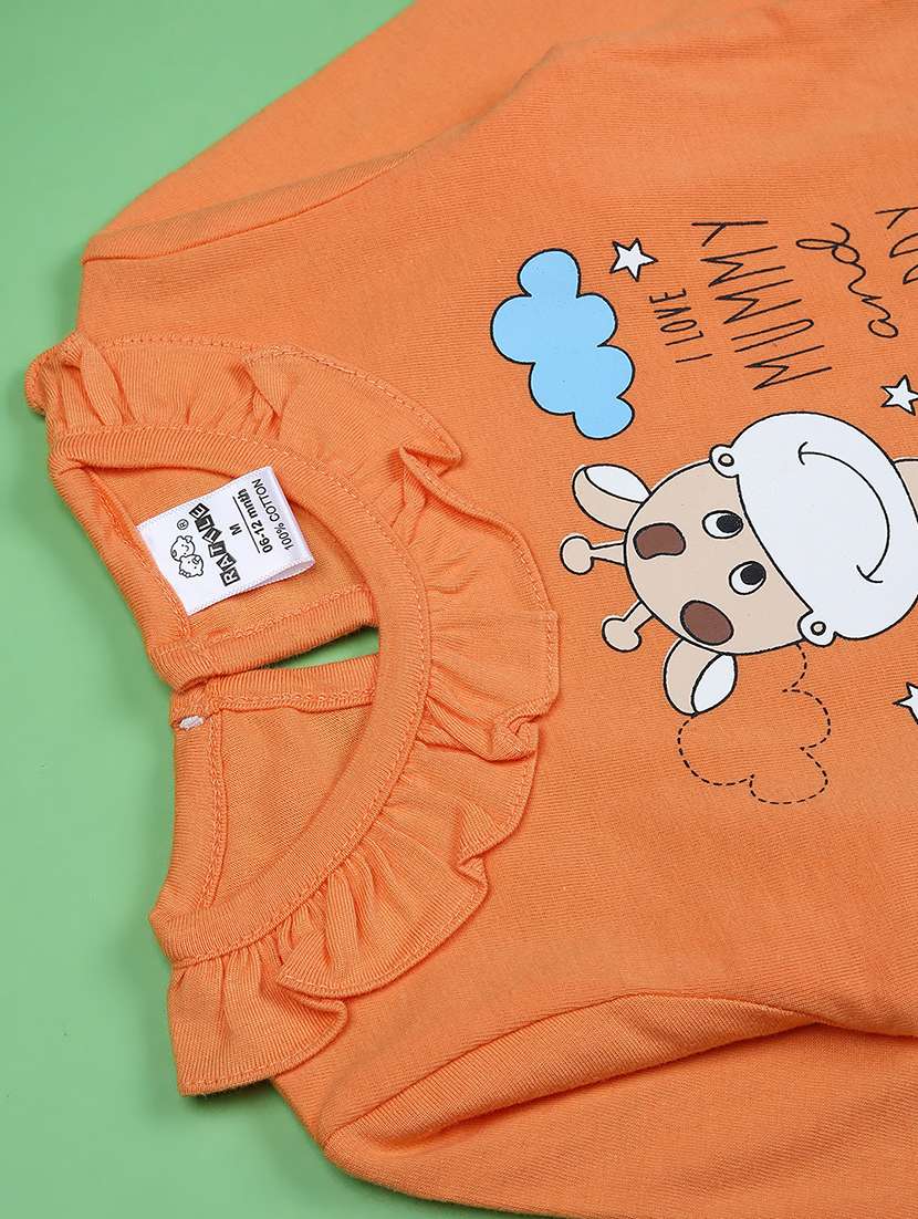 girls printed top and trouser co-ord set - 22168254 -  Standard Image - 2