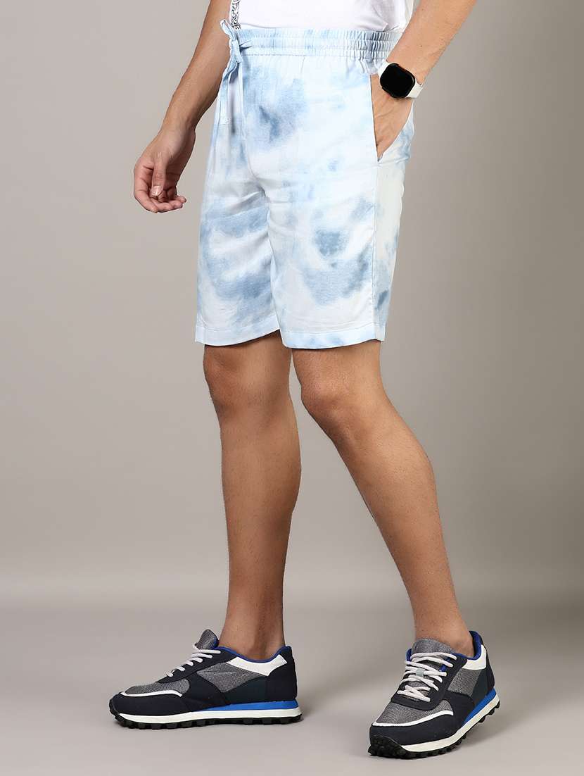 men tie & dye mid rise regular fit shorts - 22168448 -  Standard Image - 2