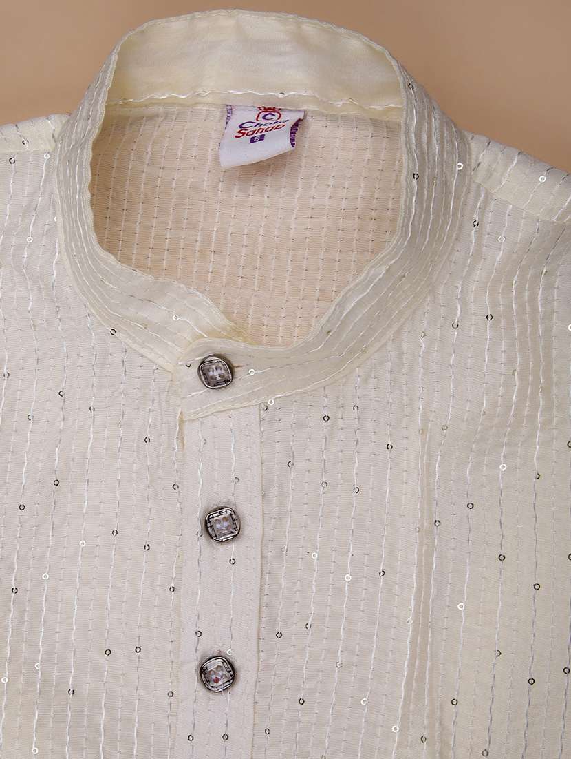 Boys Embroidered Long Sleeve Kurta And Pyjama Set - 22169385 -  Standard Image - 2