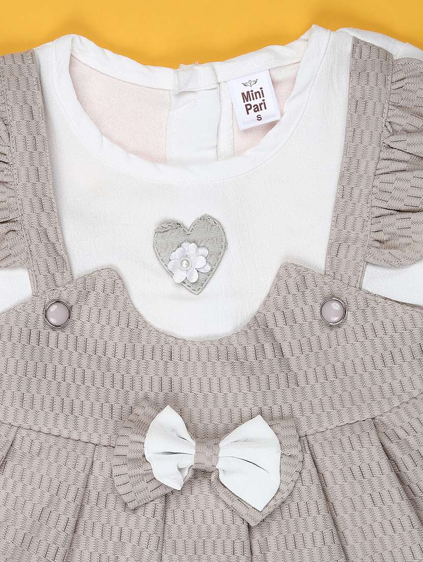 girls solid top and trouser co-ord set - 22169447 -  Standard Image - 2