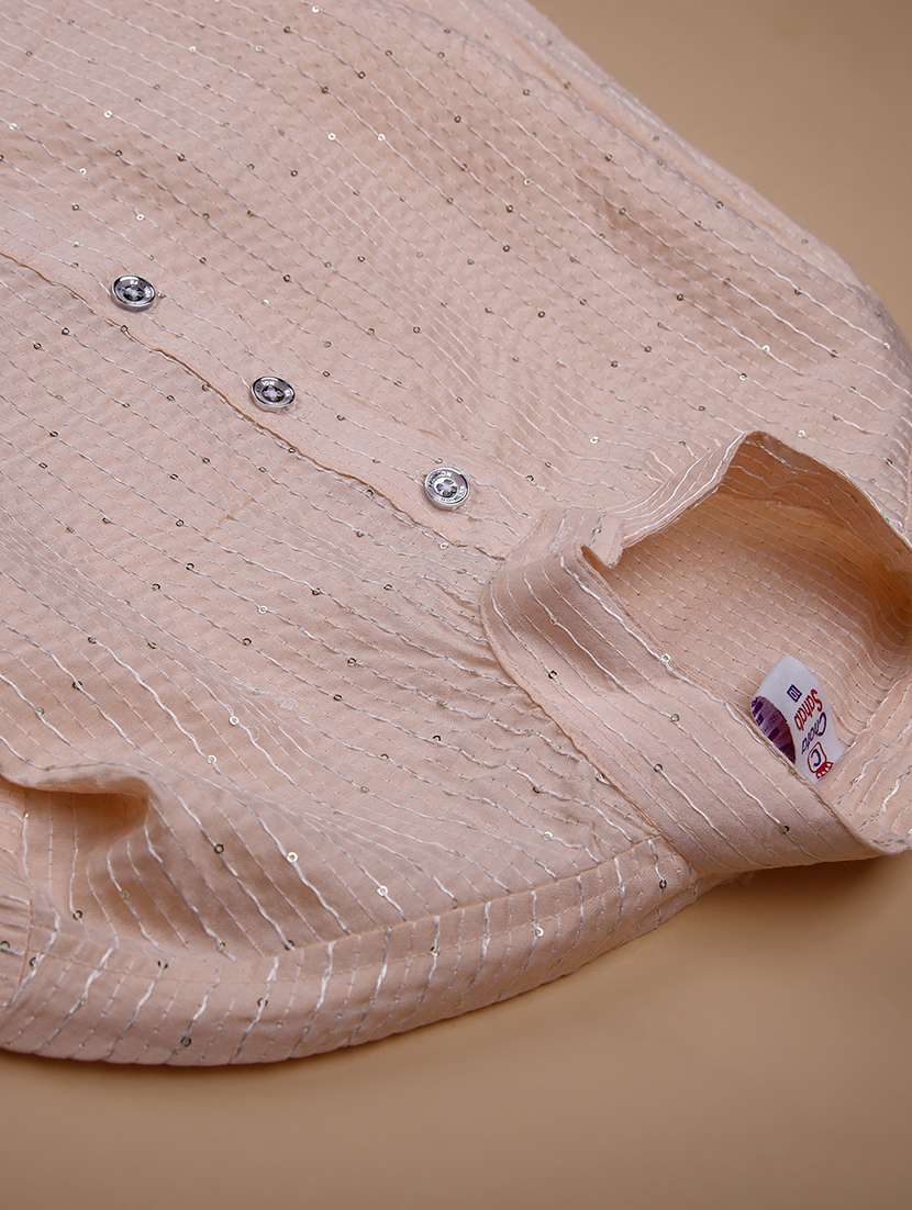 boys embroidered long sleeve kurta and pyjama set - 22169455 -  Standard Image - 2