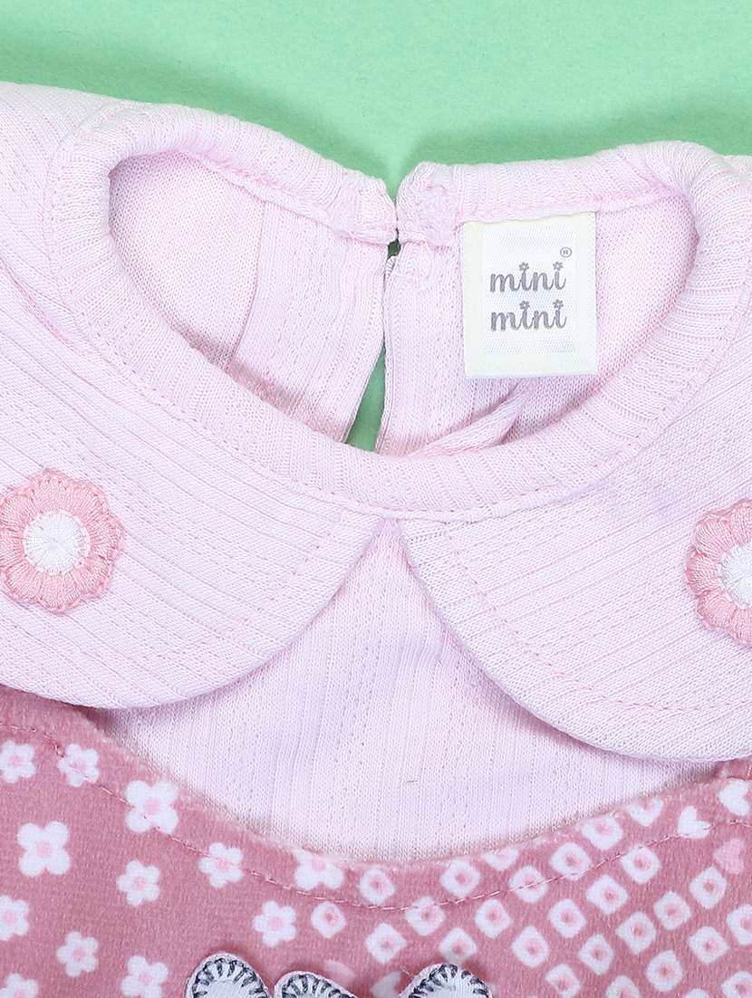 girls printed peter pan neck full length set - 22169726 -  Standard Image - 2