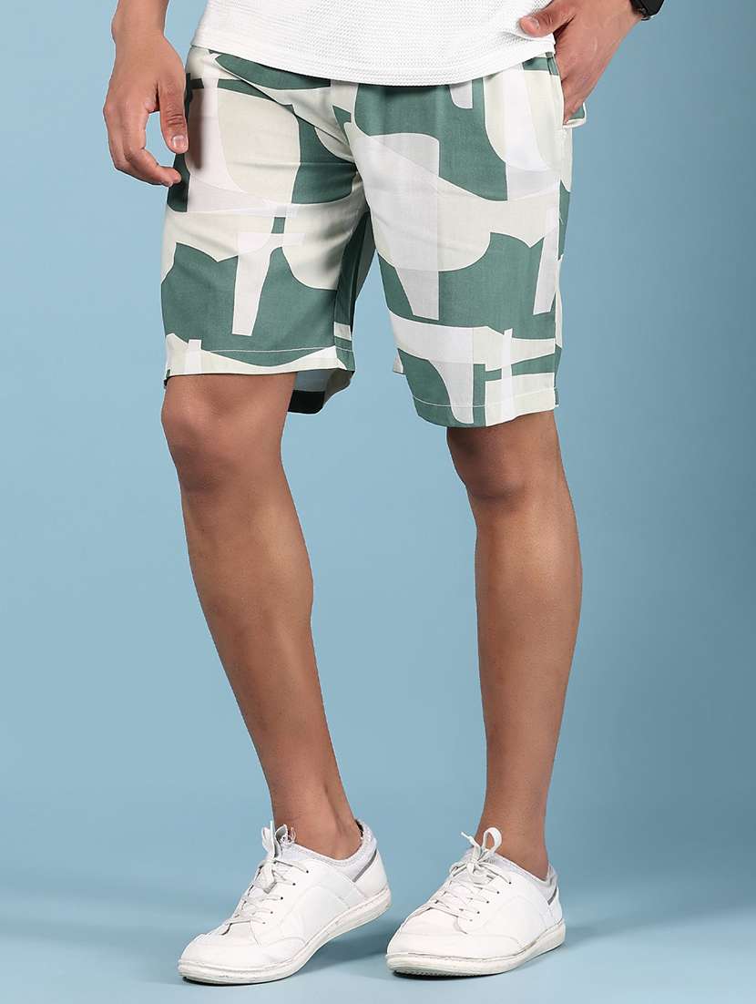men printed mid rise regular fit shorts - 22169777 -  Standard Image - 2