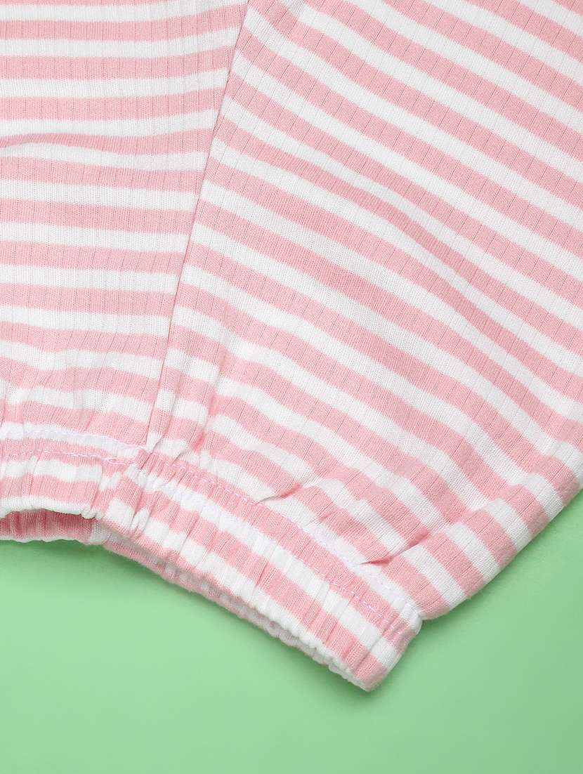 girls striped top and trouser co-ord set - 22169878 -  Standard Image - 2