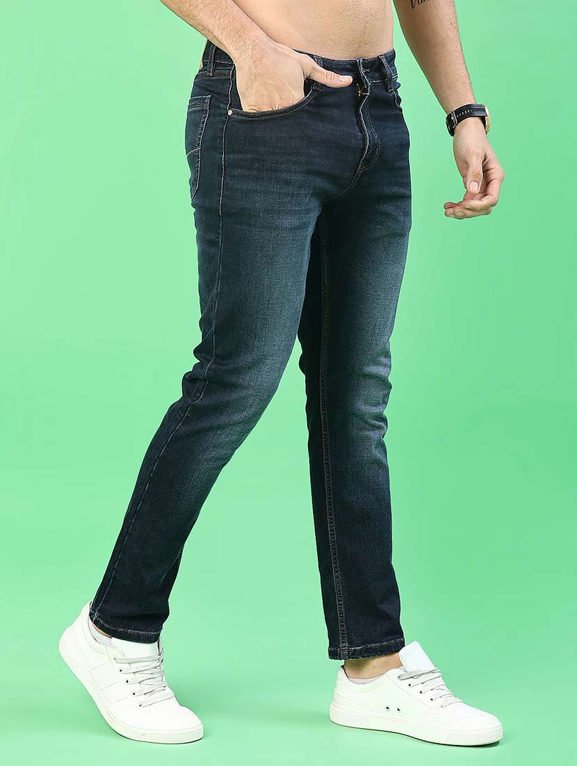 men washed mid rise full length jeans - 22170318 -  Standard Image - 2