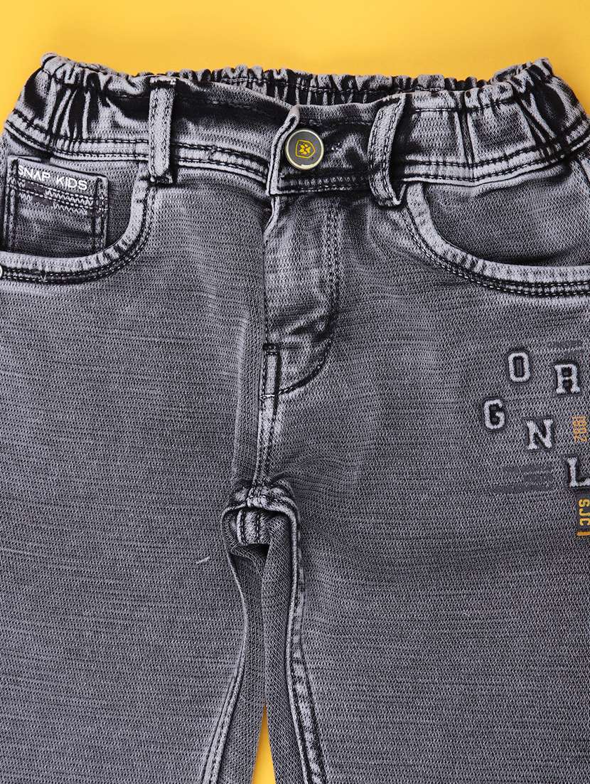 boys solid mid rise slim fit jean - 22170414 -  Standard Image - 2