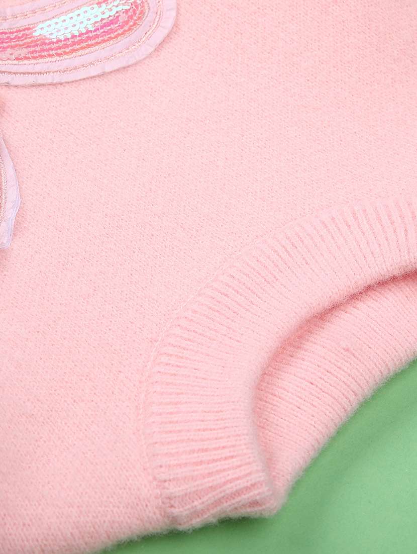 girls self designed long sleeve sweater - 22170446 -  Standard Image - 2