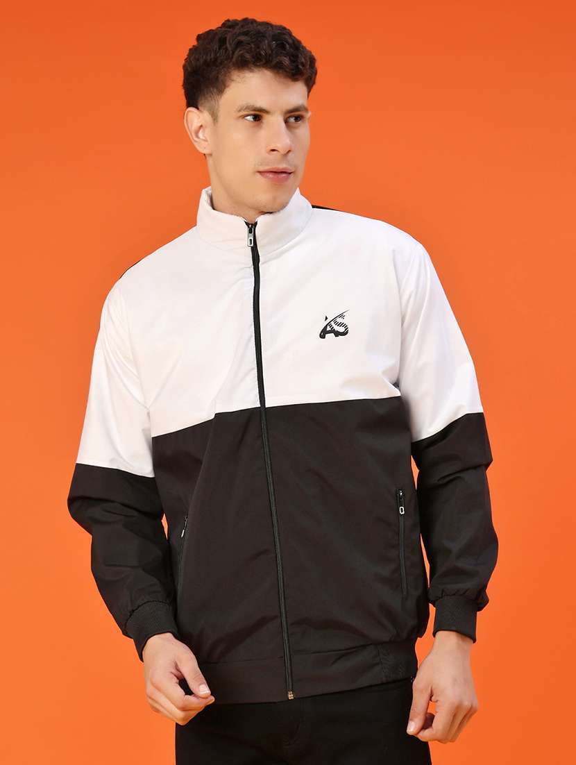 men color block long sleeve lightweight bomber jacket - 22170468 -  Standard Image - 2