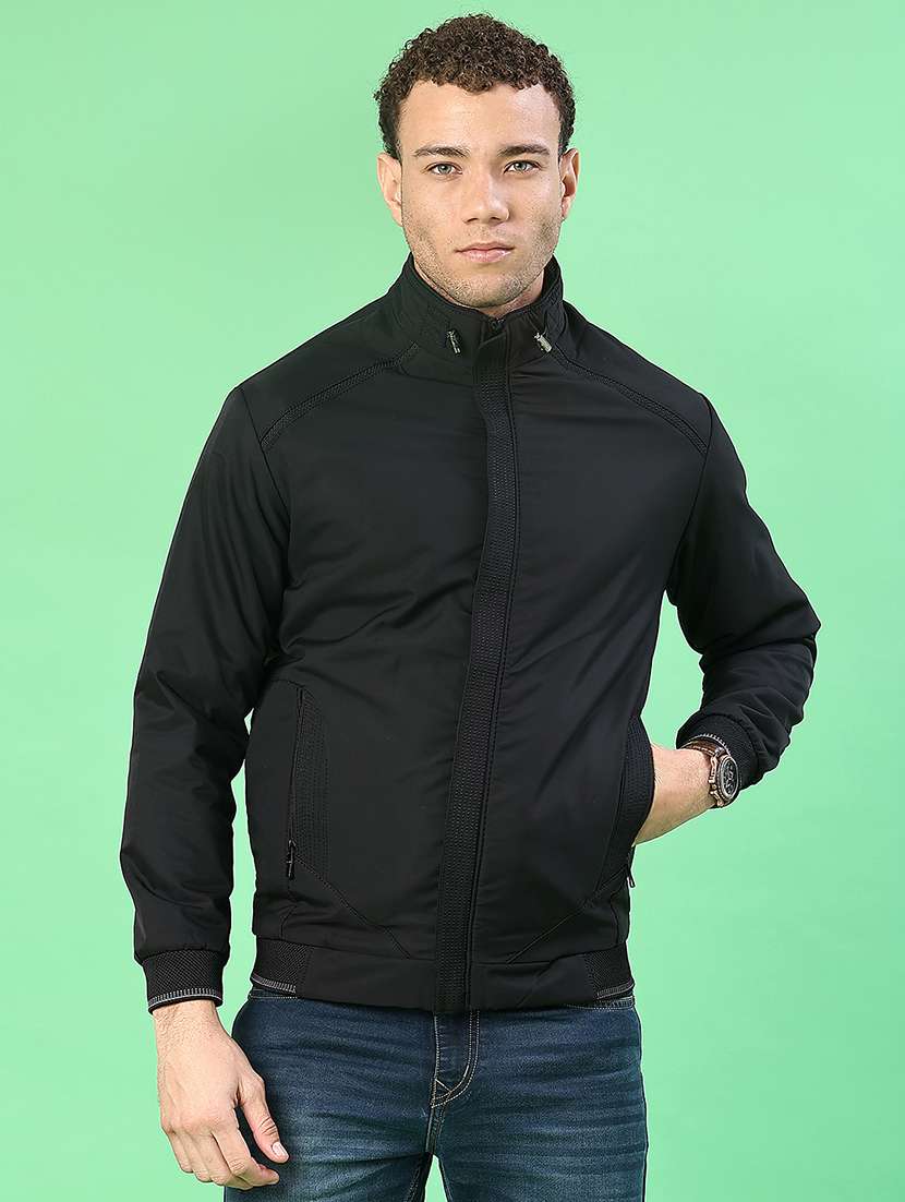 men solid long sleeve lightweight bomber jacket - 22170481 -  Standard Image - 2
