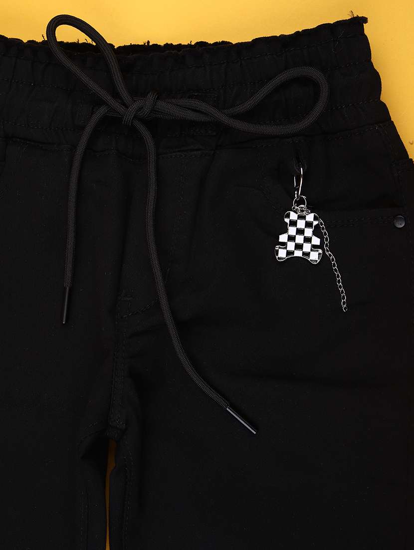 girls solid mid rise slim fit jean - 22170535 -  Standard Image - 2