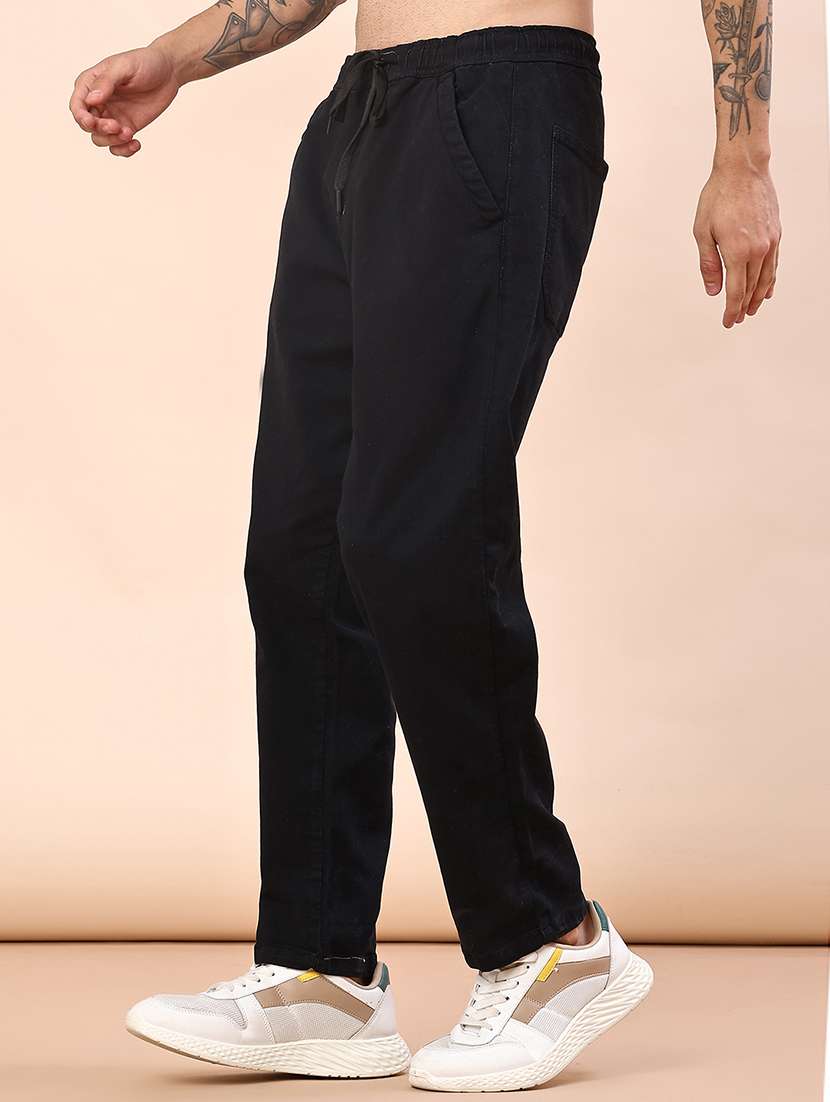 men plain mid rise full length straight trouser - 22170563 -  Standard Image - 2