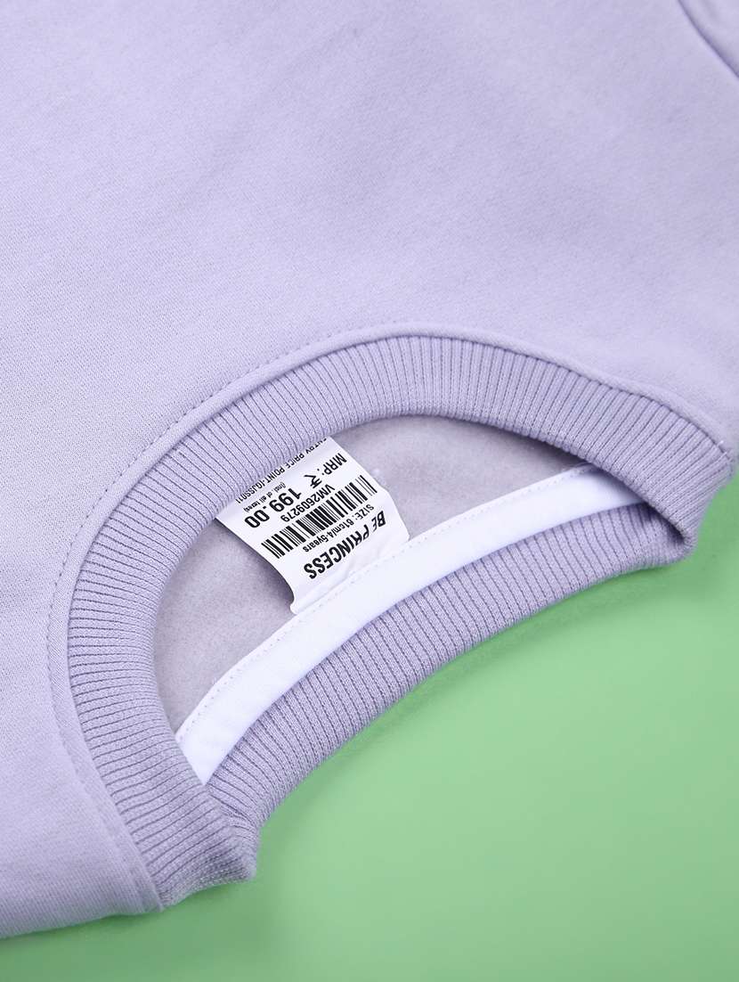 kids solid long sleeve sweatshirt - 22170594 -  Standard Image - 2