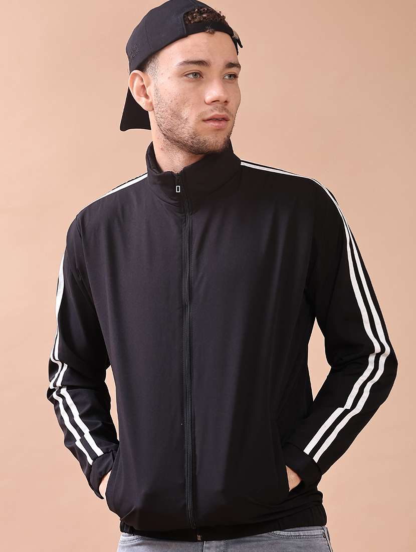 men taped long sleeve lightweight bomber jacket - 22170610 -  Standard Image - 2