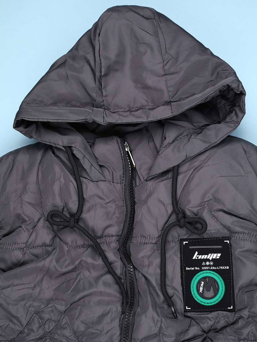 boys solid sleeveless hooded quilted jacket - 22170697 -  Standard Image - 2