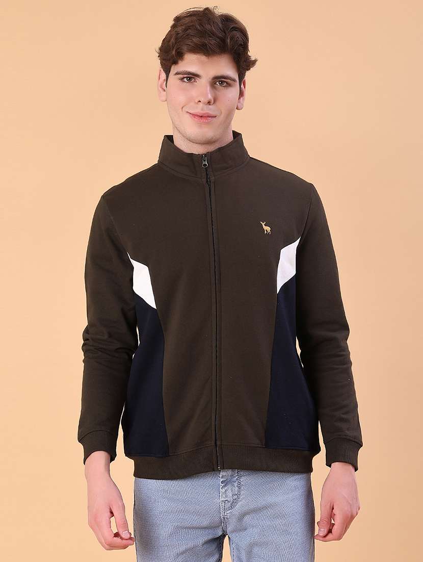 men color block long sleeve regular fit sweatshirt - 22170746 -  Standard Image - 2