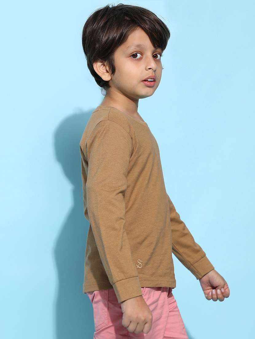 boys solid round neck long sleeve sweatshirt - 22170792 -  Standard Image - 2