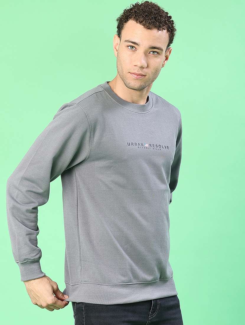 men chest print long sleeve regular fit sweatshirt - 22170864 -  Standard Image - 2