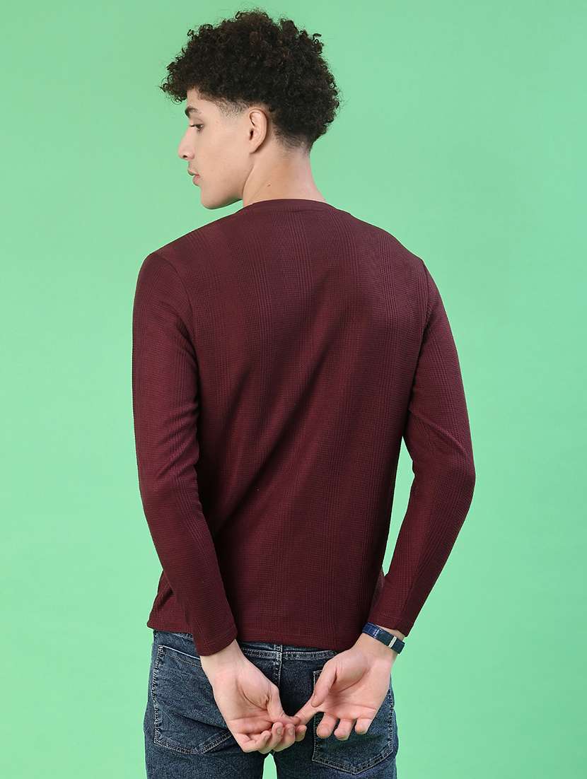 men self design long sleeve regular fit t-shirt - 22170949 -  Standard Image - 2