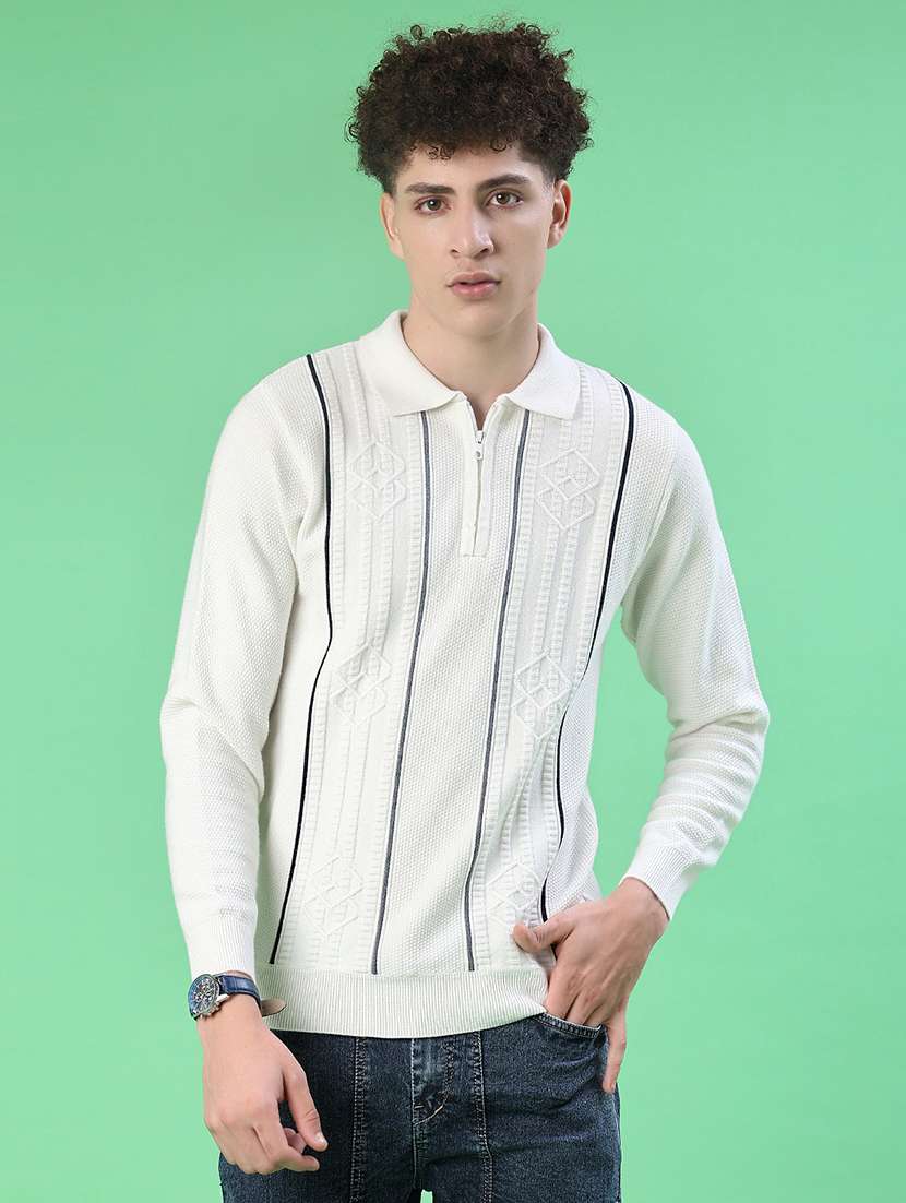 men self design long sleeve regular fit pullover  - 22170972 -  Standard Image - 2