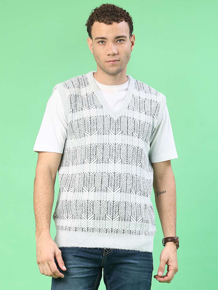 men self design sleeveless regular fit pullover  - 22171072 -  Standard Image - 2