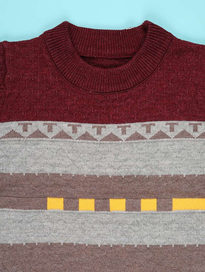 boys self designed long sleeve sweater - 22171100 -  Standard Image - 2