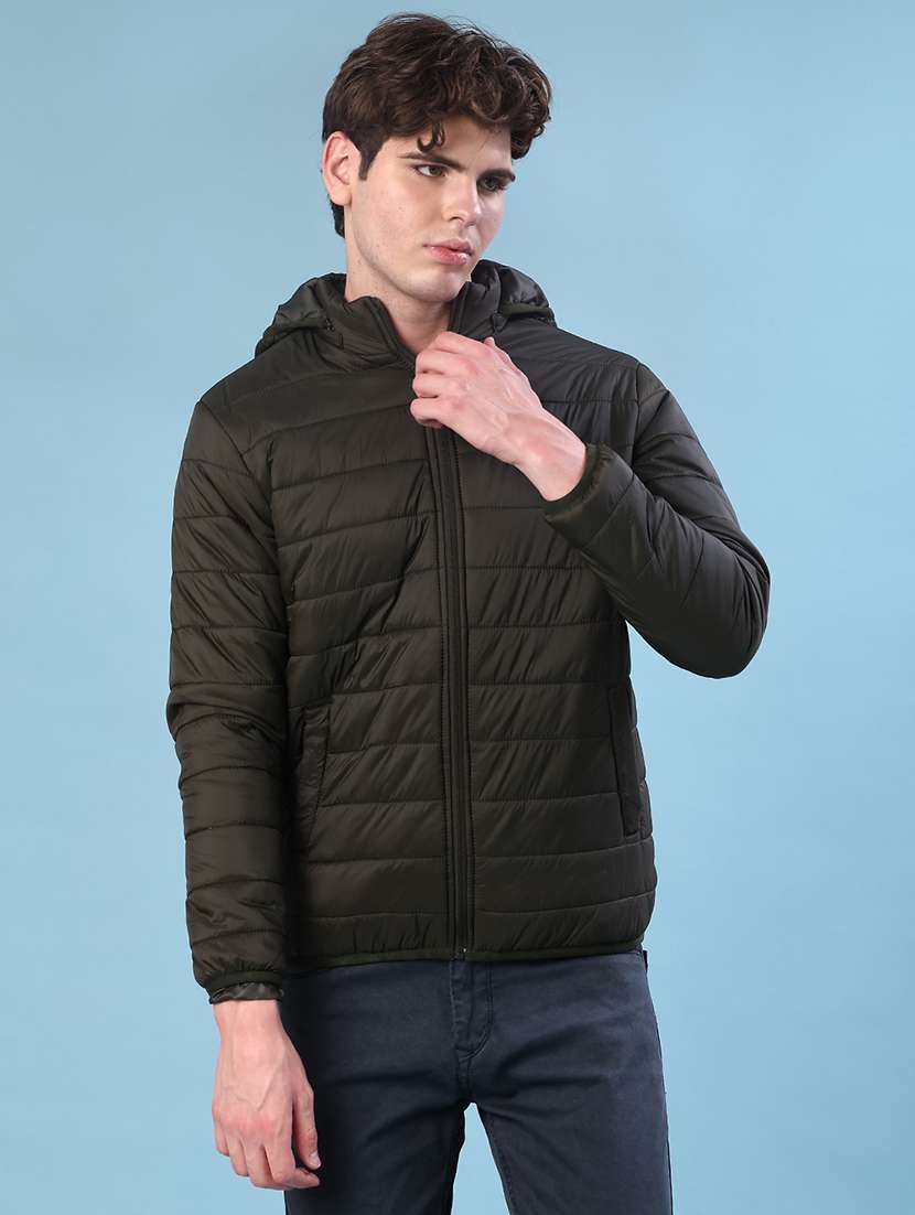 men solid long sleeve lightweight puffer jacket - 22171106 -  Standard Image - 2