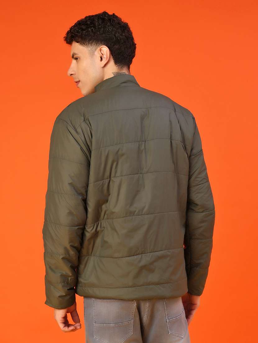 men solid long sleeve lightweight puffer jacket - 22171107 -  Standard Image - 2