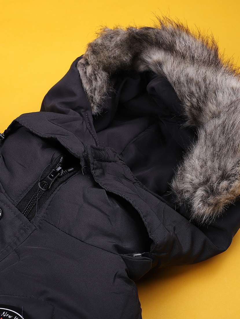 kids solid long sleeve hooded quilted jacket - 22171173 -  Standard Image - 2