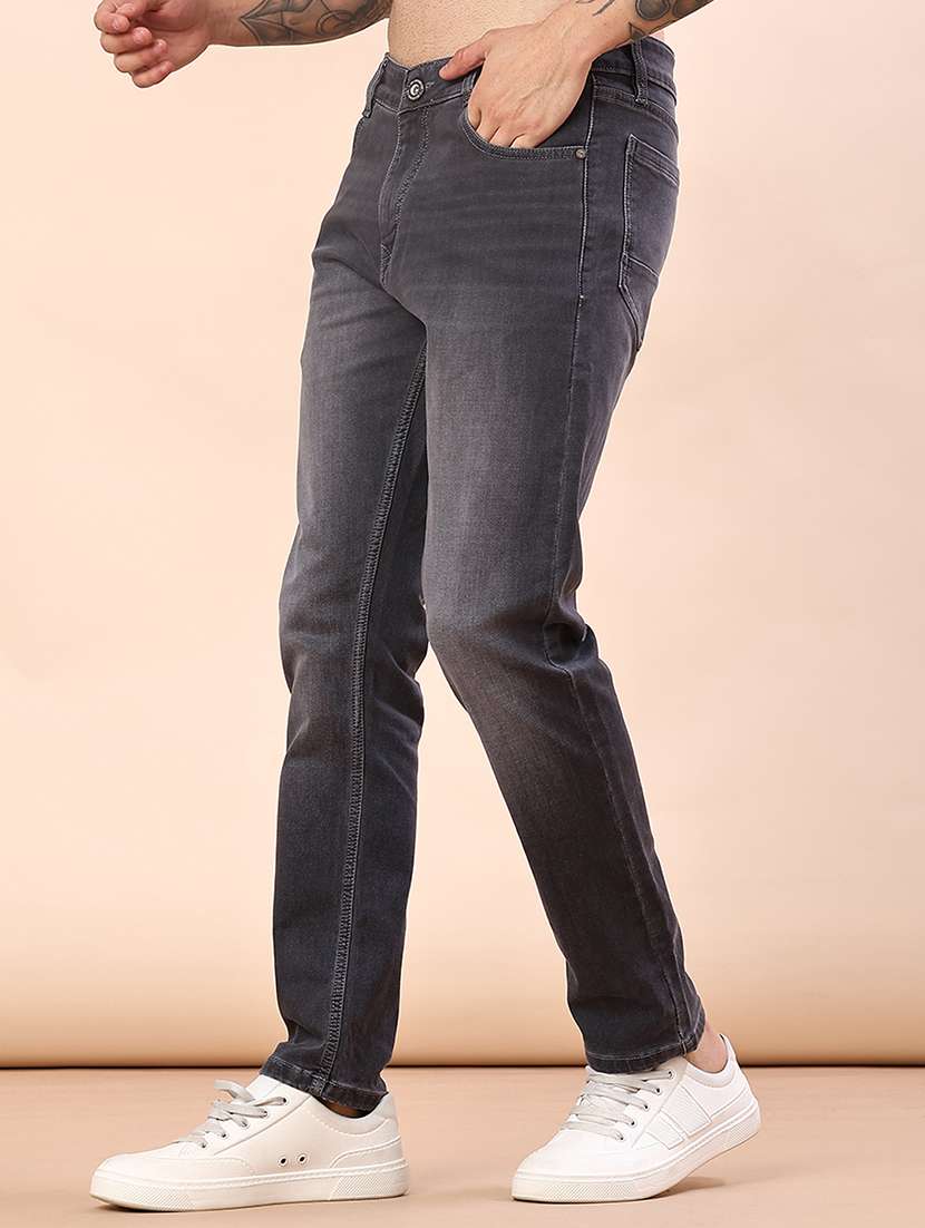 Men Washed Mid Rise Full Length Jeans - 22171260 -  Standard Image - 2