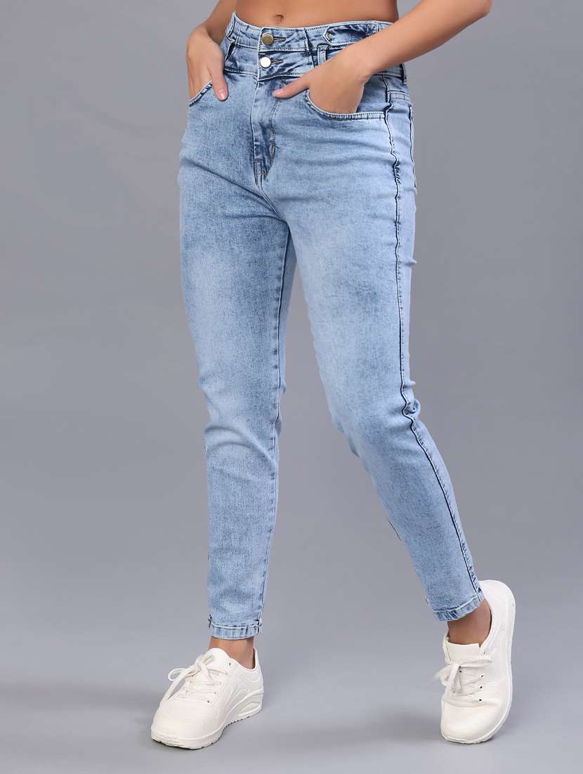 women solid high rise skinny fit jean - 22171268 -  Standard Image - 2