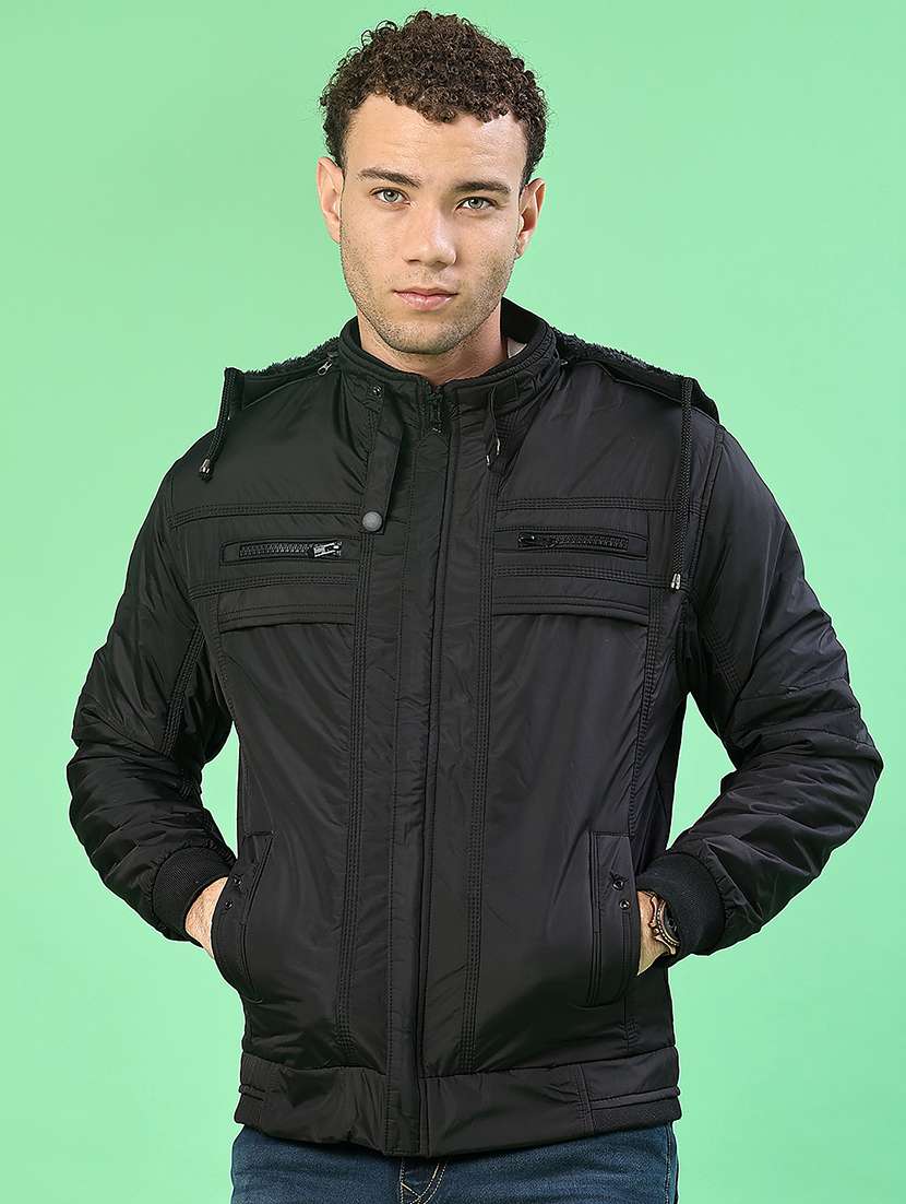 men solid long sleeve lightweight bomber jacket - 22171300 -  Standard Image - 2