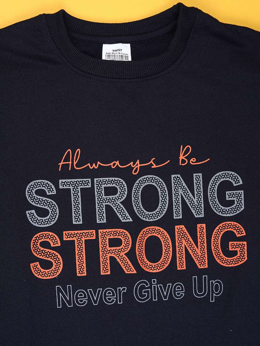 boys typographic long sleeve sweatshirt - 22171341 -  Standard Image - 2