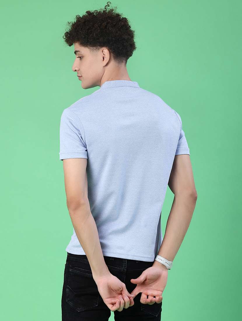 men solid short sleeve slim fit t-shirt - 22171354 -  Standard Image - 2