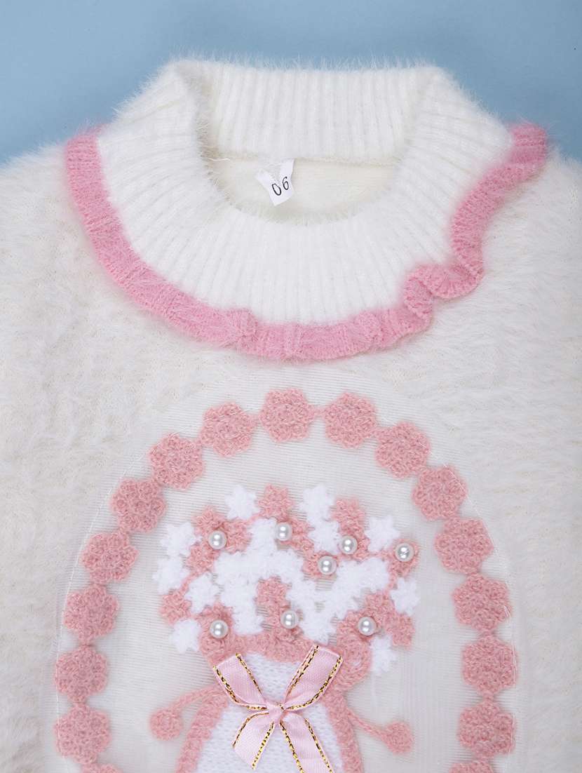 girls self designed long sleeve sweater - 22171392 -  Standard Image - 2