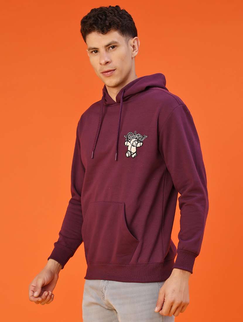 men front & back print long sleeve regular fit sweatshirt