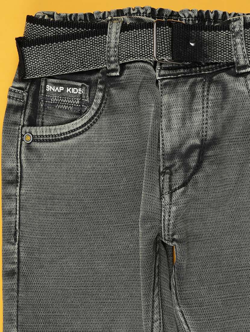 boys solid mid rise jeans - 22171500 -  Standard Image - 2