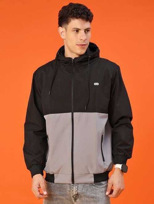 men color block long sleeve lightweight bomber jacket - 22171588 -  Standard Image - 0