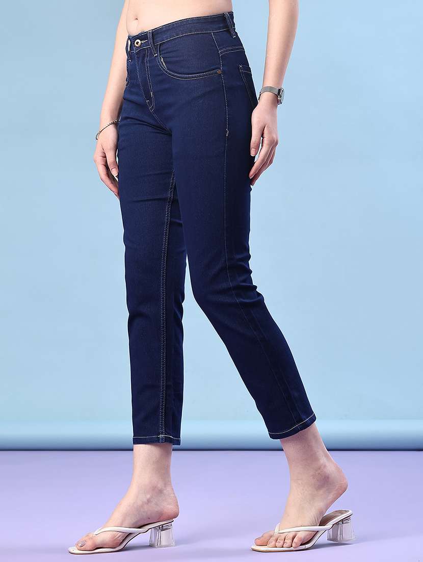 women solid mid rise slim jean - 22171625 -  Standard Image - 2