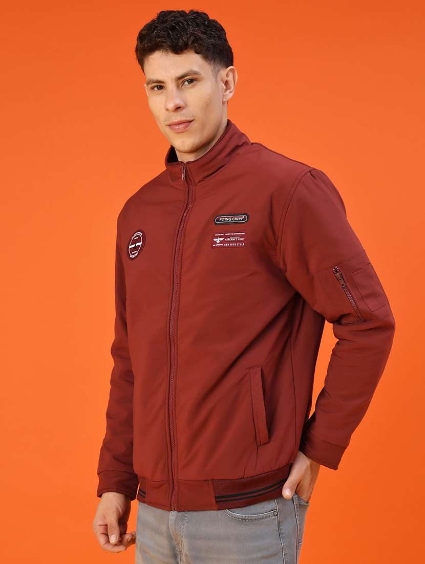 men solid long sleeve lightweight bomber jacket - 22171645 -  Standard Image - 2