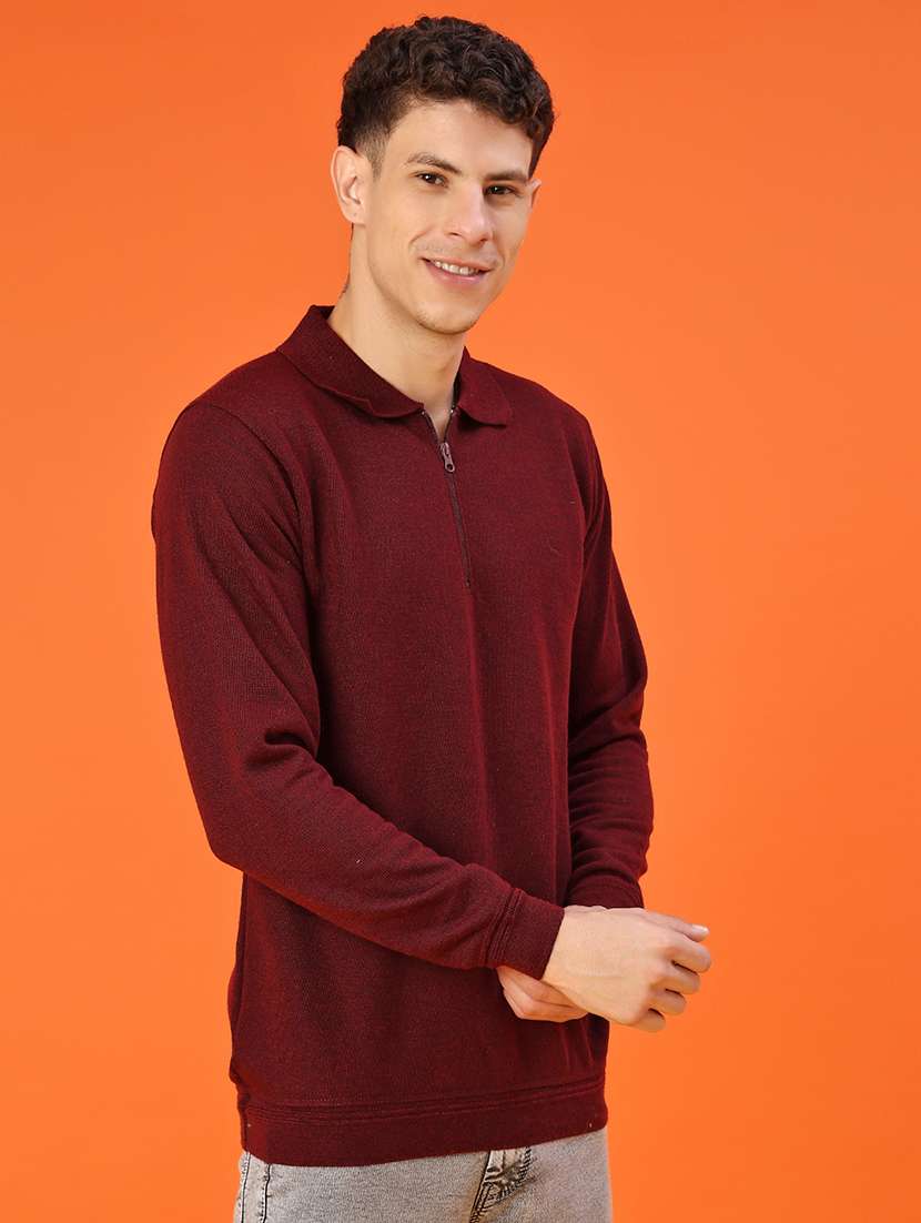 purple cotton blend pullover - 22171691 -  Standard Image - 2