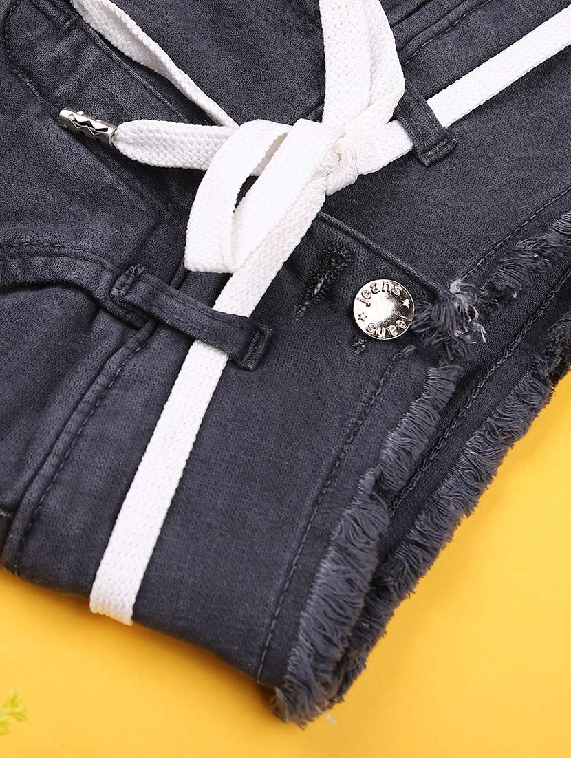 girls solid mid rise jeans - 22171713 -  Standard Image - 2