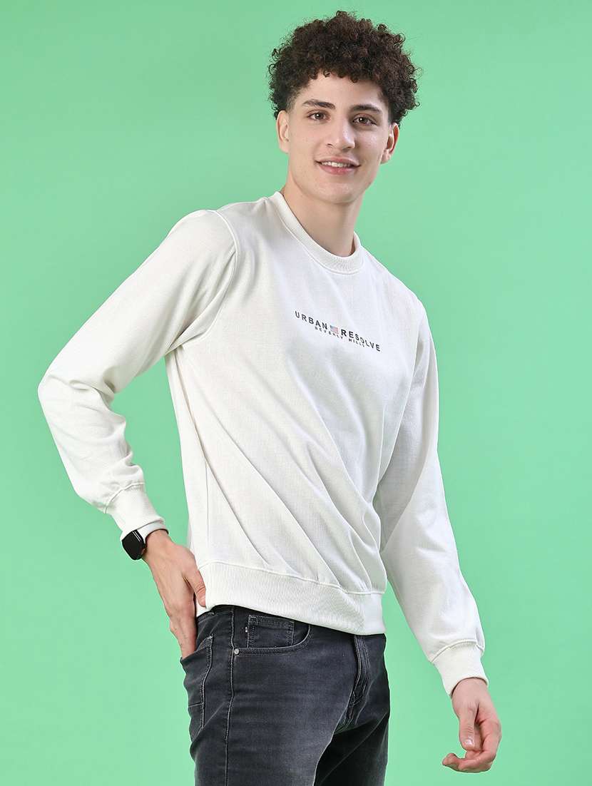 men chest print long sleeve regular fit sweatshirt - 22171865 -  Standard Image - 2