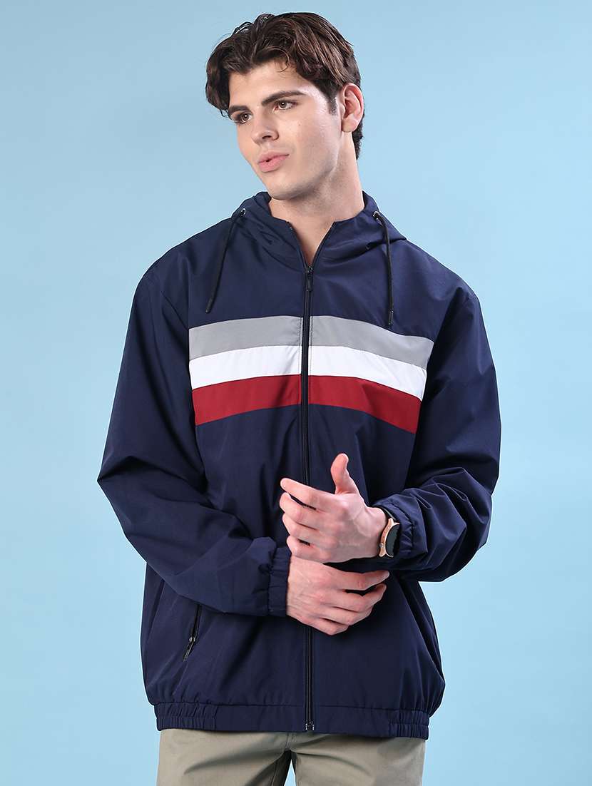 men color block long sleeve lightweight bomber jacket - 22171977 -  Standard Image - 2