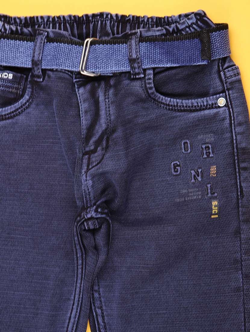 boys plain mid rise jeans - 22171996 -  Standard Image - 2